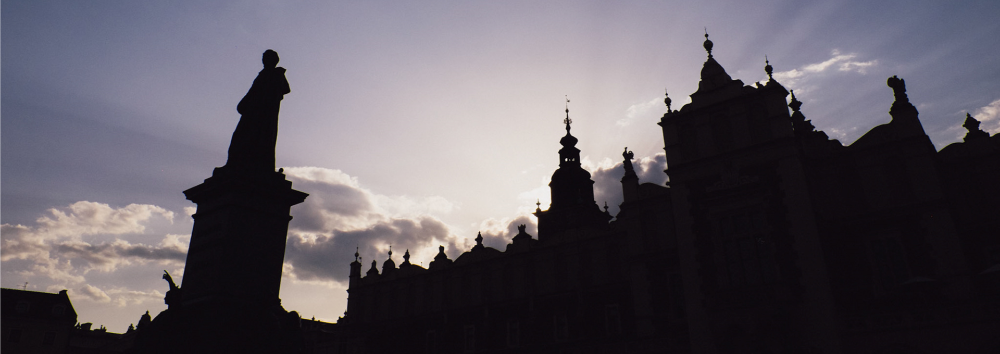 Krakow Silhouetted Buildings 
